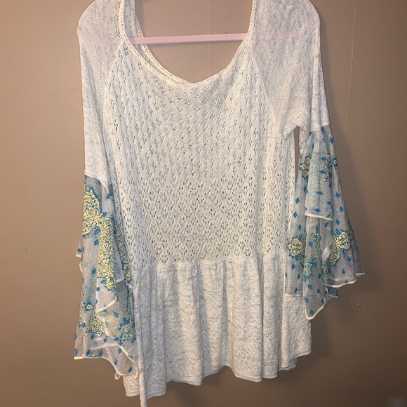 Free People flutter sleeve top - Picture 7 of 8